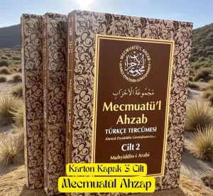 KARTON KAPAK MECMUATÜL AHZAB TÜRKÇE MEAL 3 CİLT