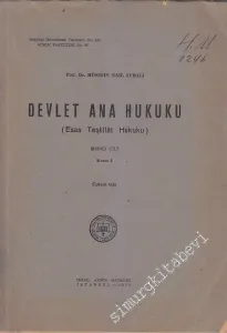 Devletler Ana Hukuku Cilt 1: Esas Teşkilat Hukuku -
