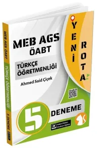 Adem Hakan ÖABT MEB-AGS Türkçe Kedi Yeni Rota 5 Deneme Çözümlü
