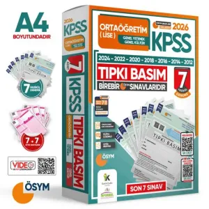 İnformal Yayınları 2026 KPSS Ortaöğretim Lise Genel Yetenek Genel Kültür Tıpkı Basım 7 Fasikül Deneme