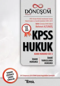 Temsil KPSS A Grubu Hukuk Dönüşüm İdare Hukuku İdari Yargılama Hukuku Tamamı Çözümlü Çıkmış Sorular
