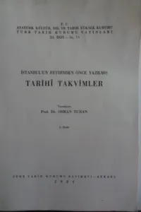 İstanbul'un Fethinden Önce Yazılmış Tarihi Takvimler