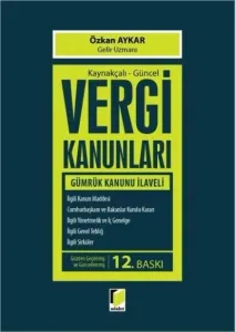 Kaynakçalı - Güncel Vergi Kanunları