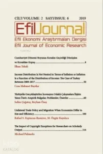 Efil Ekonomi Araştırmaları Dergisi Cilt: 2 Sayı: 7
