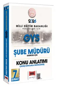 Yargı Yayınları 2026 MEB Personelleri İçin GYS Şube Müdürü Kadrosu İçin Çıkmış Sorularla Desteklenmiş Konu Anlatımı