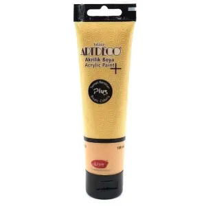 Artdeco Plus Metalik Akrilik Boya 100ml Tüp Altın 554