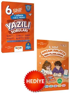 Hocam Anlatır 6. Sınıf Konu Anlatımlı Yazılı Soruları Tamamı Video Çözümlü-Hediye Planlama Kitapçığı