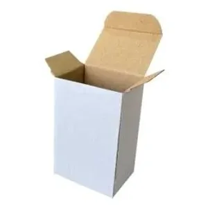 Kilitli Beyaz Karton Kutu 7,5x5,5x12 cm.
