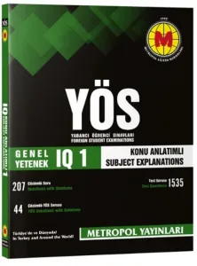Metropol Yayınları YÖS IQ Konu Anlatımlı 1