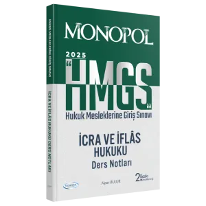 MONOPOL HMGS İcra ve İflas Hukuku Ders Notları