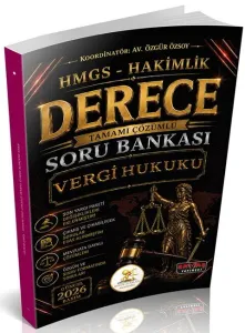 Savaş Yayınları 2026 HUKAL HMGS-Hakimlik Derece Vergi Hukuku Soru Bankası