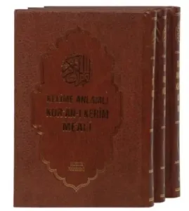 Kelime Anlamlı Kuran-ı Kerim Meali 3 Cilt (Brd)