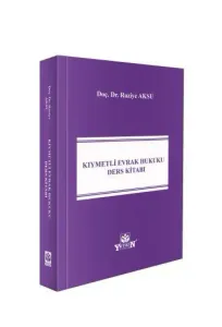 Kıymetli Evrak Hukuku Ders Kitabı