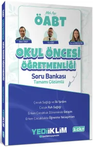 Yediiklim Yayınları 2027 MEB AGS ÖABT Okul Öncesi Öğretmenliği Tamamı Çözümlü Soru Bankası 2. Cilt