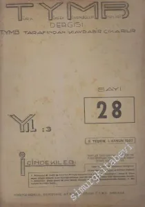 Türk Yüksek Mühendisleri Birliği Dergisi - Sayı: 28    3  II. Teşrin, I. Kanun