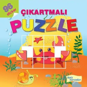 Çıkartmalı Puzle-Deniz Hayvanları