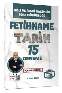 Adli İdari Hakimlik İcra Müdürlüğü FETİHNAME Tarih 15 Deneme Sınavı