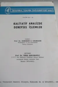 Kalitatif Analizde Deneysel İşlemler