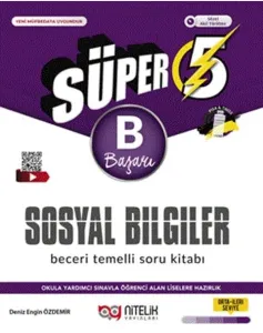 Nitelik Yayınları 5. Sınıf Sosyal Bilgiler Süper B Beceri Temelli Soru Kitabı