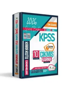 İnformal Yayınları 2026 KPSS Ön Lisans GY-GK ÖSYM Arşivi Çıkmış Karma Kara Kutu 10'lu Deneme Paketi Dijital Çözümlü