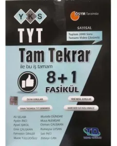 Tandem TYT Tam Tekrar Sayısal 8+1 Fasikül 2021 YENİ