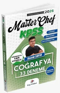 Dizgi Kitap Yayınları 2026 KPSS Coğrafya MasterChef 33 Deneme Çözümlü