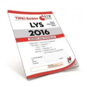 Havalı LYS Tıpkı Basım 2016 Orjinal Soru Kitapçıkları
