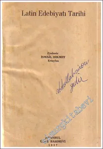 Latin Edebiyatı Tarihi -