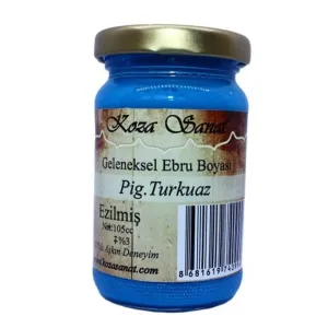 Koza Sanat Ebru Boyası PİGMENT TURKUAZ
