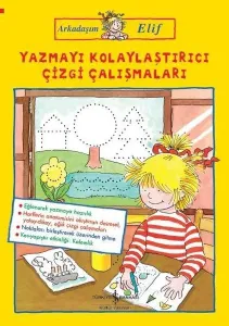 Yazmayı Kolaylaştırıcı Çizgi Çalışmaları-Arkadaşım Elif