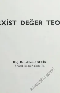 Marxist [ Marksist ] Değer Teorisi -        1969