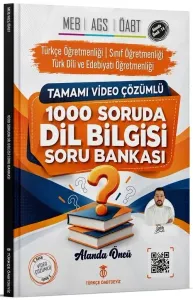 Türkçe ÖABTDEYİZ ÖABT MEB-AGS 1000 Soruda Dil Bilgisi Soru Bankası