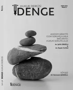 Denge Hukuk Dergisi Kasım 2025 Sayı 2