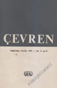 Çevren - Toplum, Bilim, Yazın ve Sanat Dergisi - Sayı: 15    Yıl: 5  Eylül