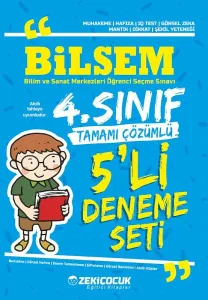 Zeki Çocuk 4.Sınıf Bilsem Tamamı Çözümlü 5'li Deneme Seti
