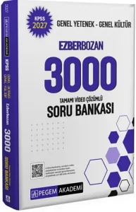 Pegem Yayınları 2027 KPSS Genel Yetenek Genel Kültür Ezberbozan 3000 Soru Bankası