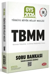 Data Yayınları 2026 Türkiye Büyük Millet Meclisi (TBMM) GYS Ortak Konular Soru Bankası