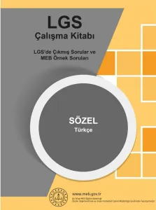 2027 MEB Örnek Soruları LGS Türkçe Çalışma Kitabı 8.Sınıf RENKLİ Baskı A4 Boyut GÜNCEL BASKI