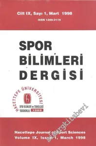 Spor Bilimleri Dergisi - Cilt: 9, Sayı: 1, Mart 1997