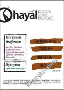 Hayal Kültür Sanat Edebiyat Dergisi - Enver Ercan Anı Dosyası - Sayı: 68      Ekim - Kasım - Aralık