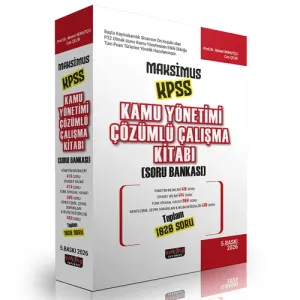 MAKSİMUS KPSS Kamu Yönetimi Çözümlü Çalışma Kitabı Soru Bankası