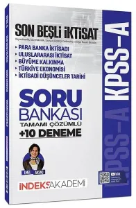 İndeks Akademi 2026 KPSS A Grubu İktisat Son Beşli Soru Bankası ve 10 Deneme Çözümlü