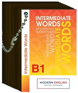 İntermediate Words B1 Kelime Kartı Modern English