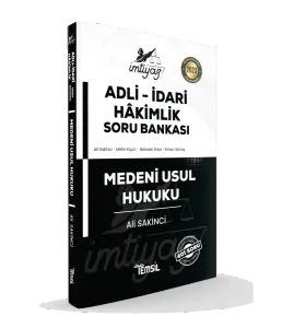 İmtiyaz Adli-İdari Hâkimlik Medeni Usul Hukuku Soru Bankası
