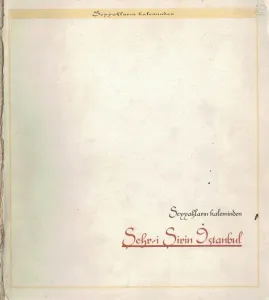 Şehr-i Şirin İstanbul