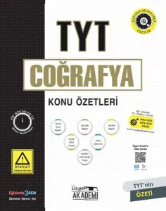Üçgen Yayınları TYT Coğrafya Konu Özetleri