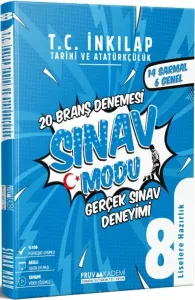 Pruva Akademi 8. Sınıf İnkılap Tarihi ve Atatürkçülük Sınav Modu 20 Deneme