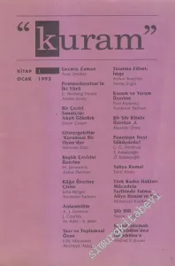Kuram Kitap Dizisi - Sayı: 1      Ocak 1993