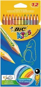 BİC TROPICOLOR  KURU BOYA KALEMİ  TAM BOY 12 RENK
