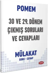 Data Yayınları POMEM 29-30. Dönem Mülakat Çıkmış Sorular ve Cevapları